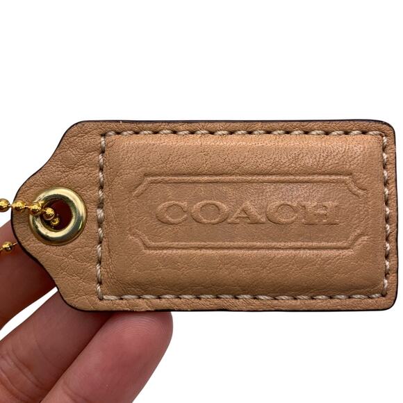 2.5" COACH Fob Bag Charm Hang tag Hangtag - Picture 1 of 2